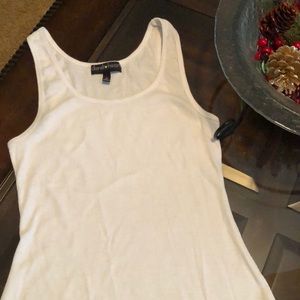 White tank top with lace bottom